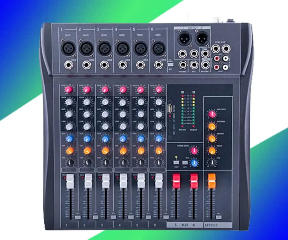 CT80S профессиональный звуковой микшер 8 каналов Mezcladora De DJ USB|usb usb|usb djusb |