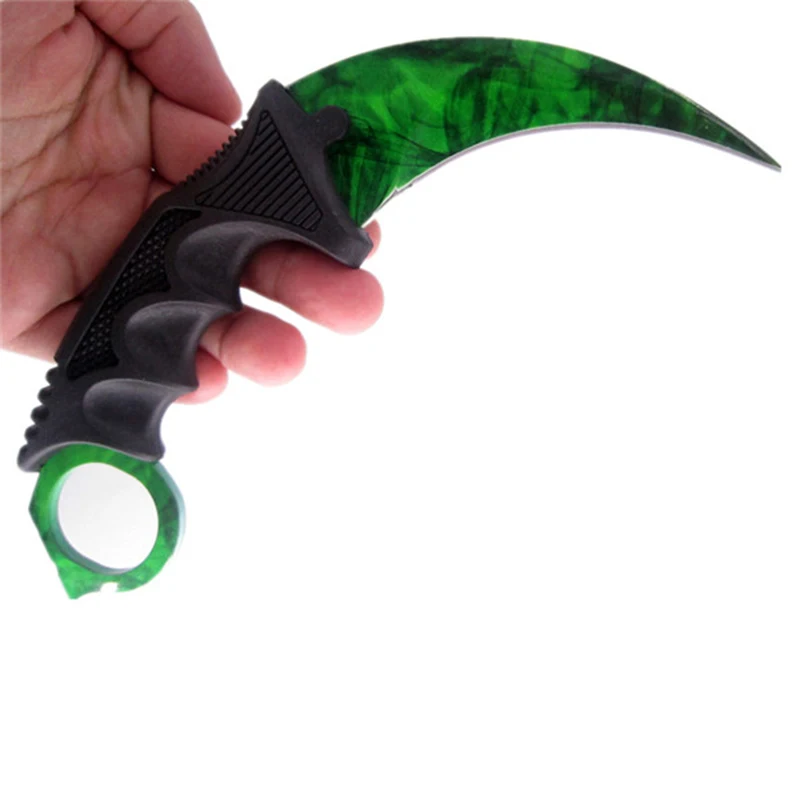 CSGO нож Karambit с фиксированным лезвием, тактические инструменты для охоты и выживания, нож для выживания с тигром