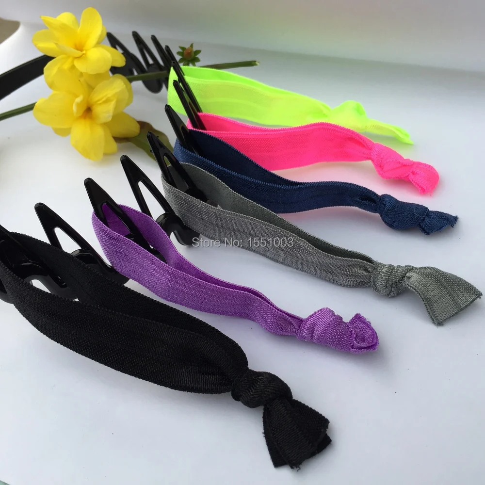 Лидер продаж 2016Y однотонная заколка для хвоста резинка волос женщин аксессуары