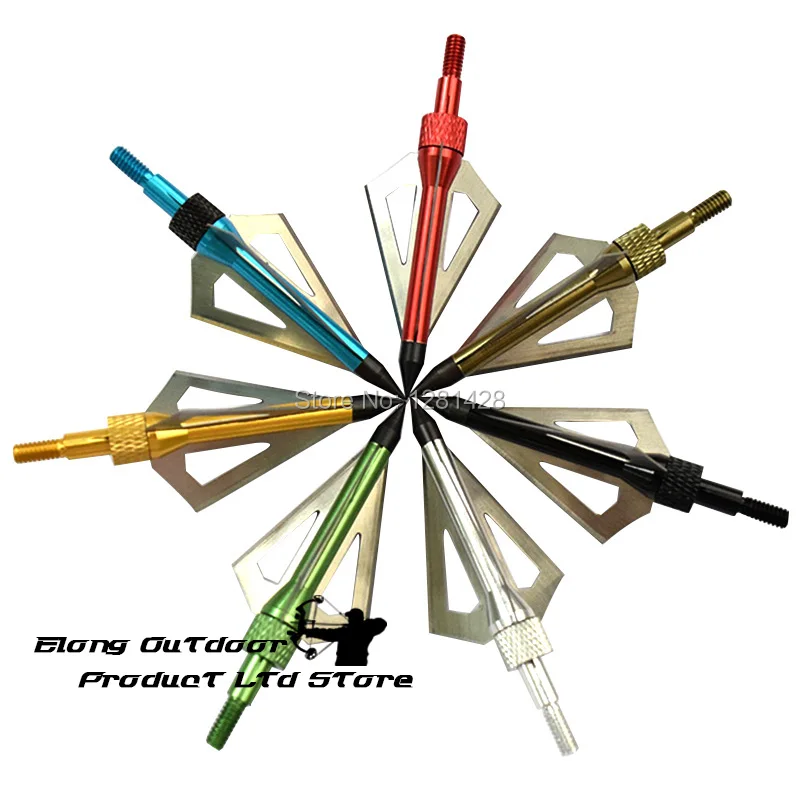 

102Pcs 100 Grain Broadheads For Hunting Archery Bow Hunting for Carbon Fiberglass Arrows Free Shipping