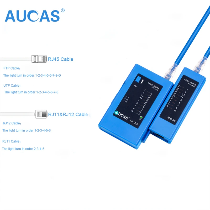 Обжимной инструмент Aucas для кабелей Ethernet RJ11 RJ45 Cat5 Cat6 обжимной сетевого кабеля