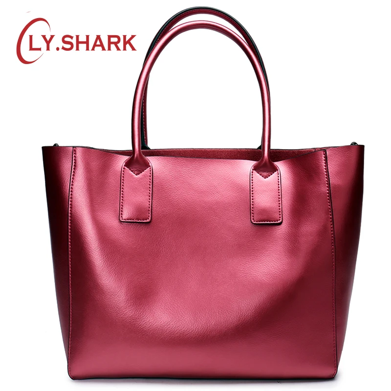 LY. SHARK женская сумка из натуральной кожи через плечо большая известный бренд