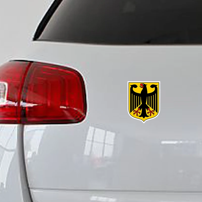 EARLFAMILY, 15 см x 12 см, наклейка для автомобиля, герб, флаг, автомобильная виниловая наклейка, для улицы, для окон, защита Бампера, немецкие аксессуары