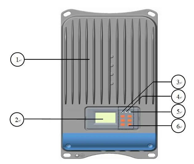 EPEVER 60amp ET6415BND автоматическая работа 12В 24В 36В 48В mppt контроллер солнечного заряда