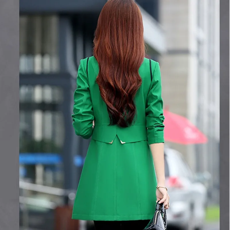 Женская двубортная ветровка UHYTGF свободное нижнее белье модный тренчкот