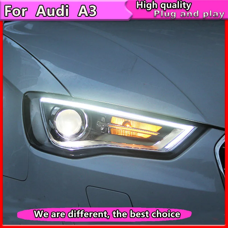 2 шт. автомобильный Стайлинг для Audi A3 2014-2016 налобный фонарь светодиодный DRL