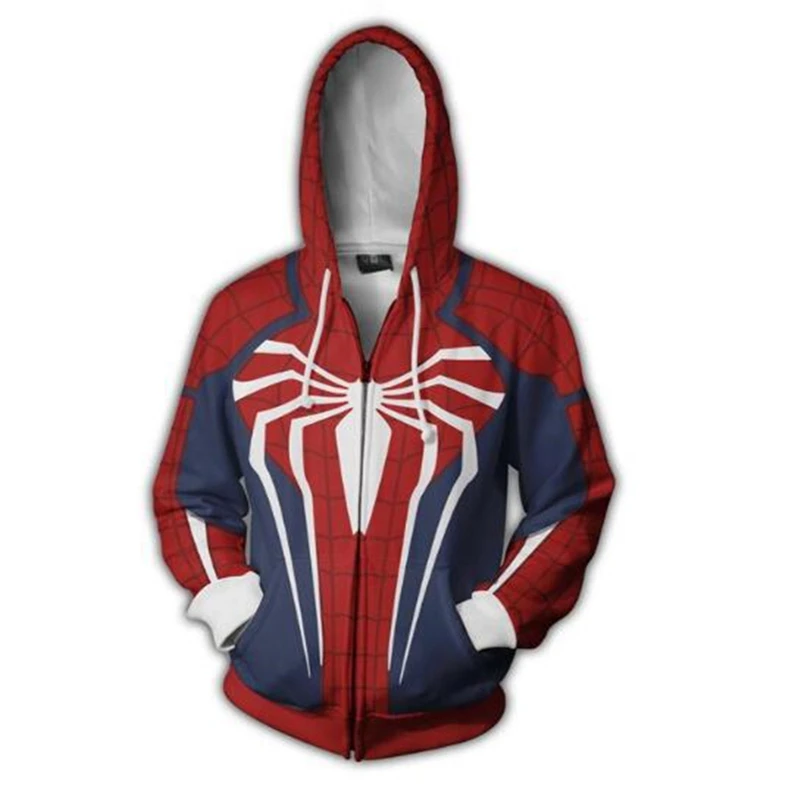 Супергерой игровая Толстовка человек-паук косплей Хэллоуин Человек-паук