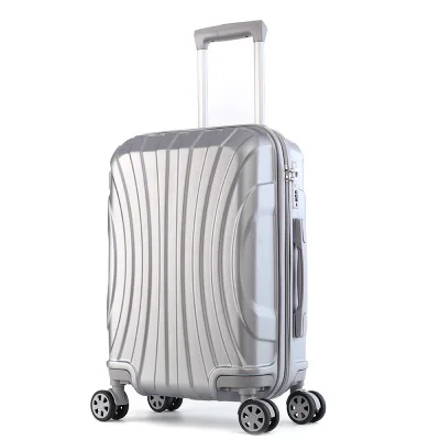 frost silver zipper Новые дорожные чемоданы с алюминиевой рамой viagem com rodinhas багаж на колесиках - Цвет: frost silver zipper