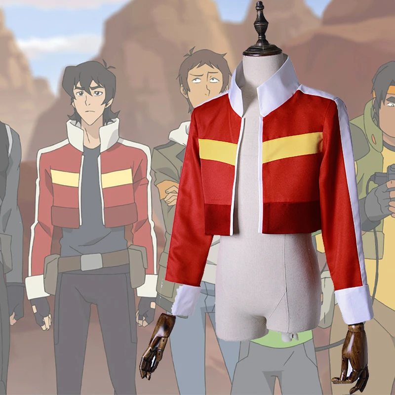 Аниме Voltron: Легендарный Защитник косплей костюм Красная куртка с длинным рукавом