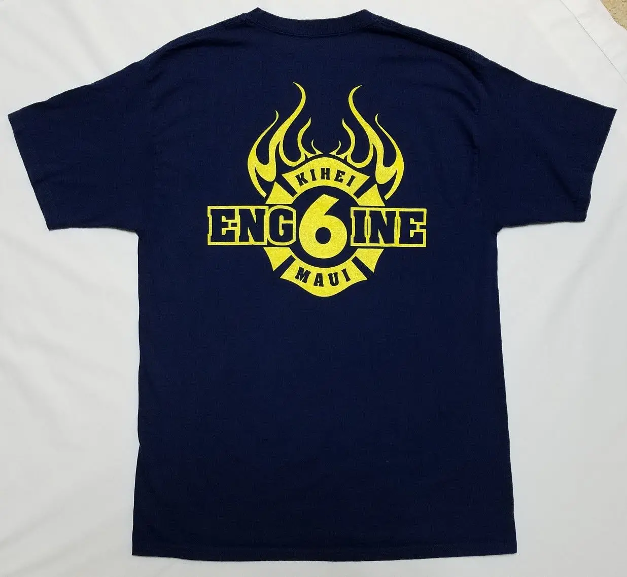 Мауи Пожарная служба MFD KIHEI HAWAII Engine 6-Футболка Мужская Средняя-большая | одежда