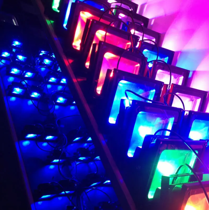 RGB LED прожектор 10 Вт 20 30 50 100 Наружное освещение Светодиодный экстерьер отражатель