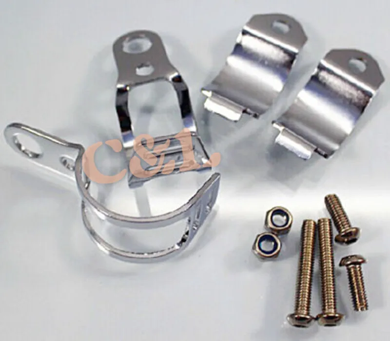 1 пара хромисветильник алюминиевые Кронштейны для указателей поворота фотолампы