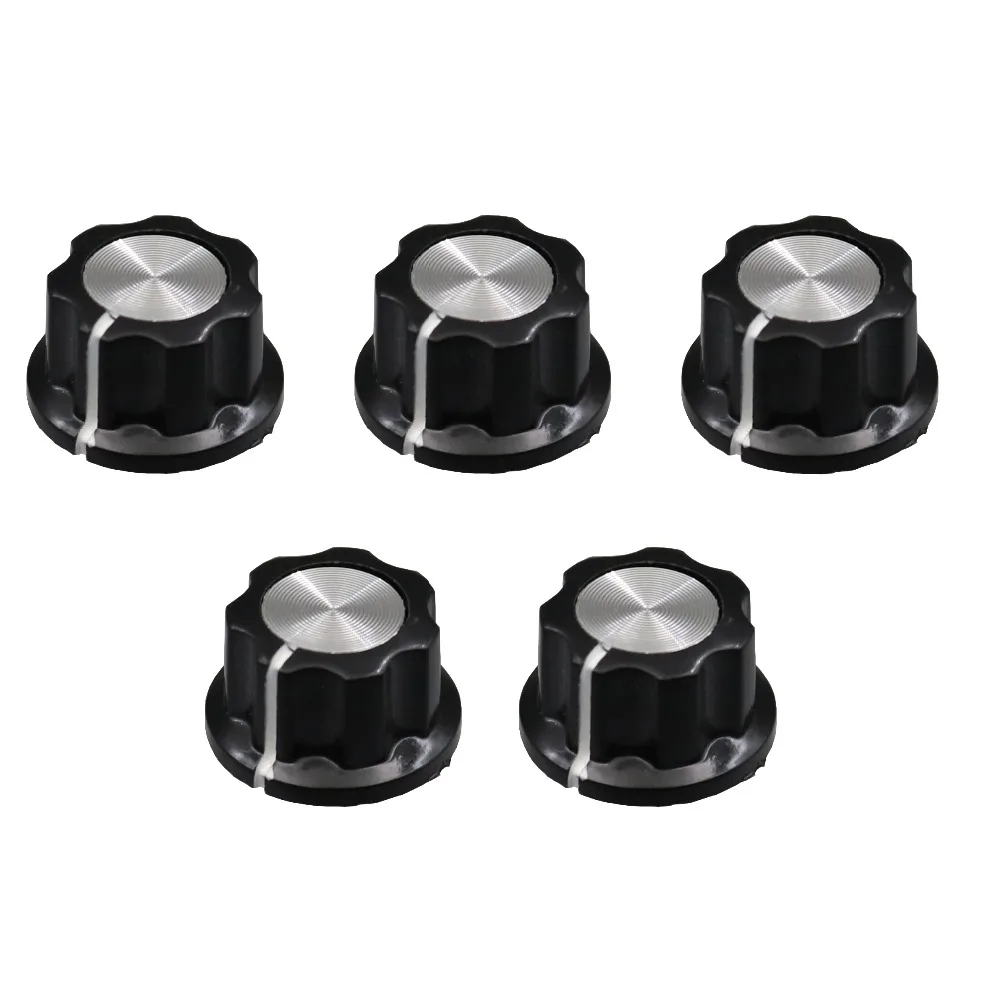 10Pcs 16mm Top Rotary Control Turning Knob Hole 6mm/6.4mm Suit For Potentiometer | Обустройство дома