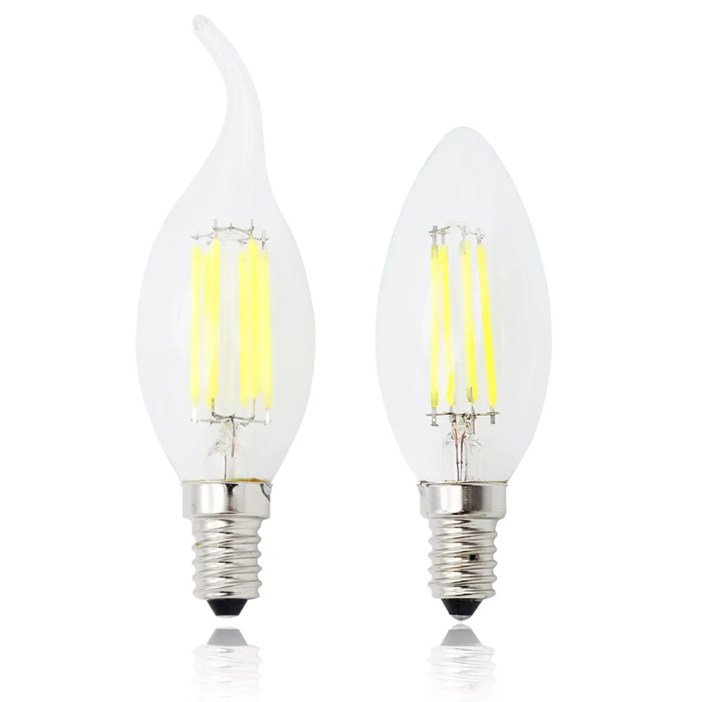 Светодиодная лампа Е14 в стиле ретро 4 Вт 8 12 220 В перем. Тока|light bulbs natural light|light