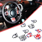 3 шт., наклейки на руль автомобиля, для Mini Cooper JCW Clubman R55 R56 R57 R58 R59 R60 R61
