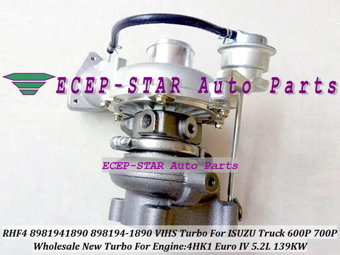 Турбокомпрессор RHF4 VIHS 8981941890 898194 1890 турбинный для ISUZU Truck P 600P двигатель 4HK1 Euro IV 700 л