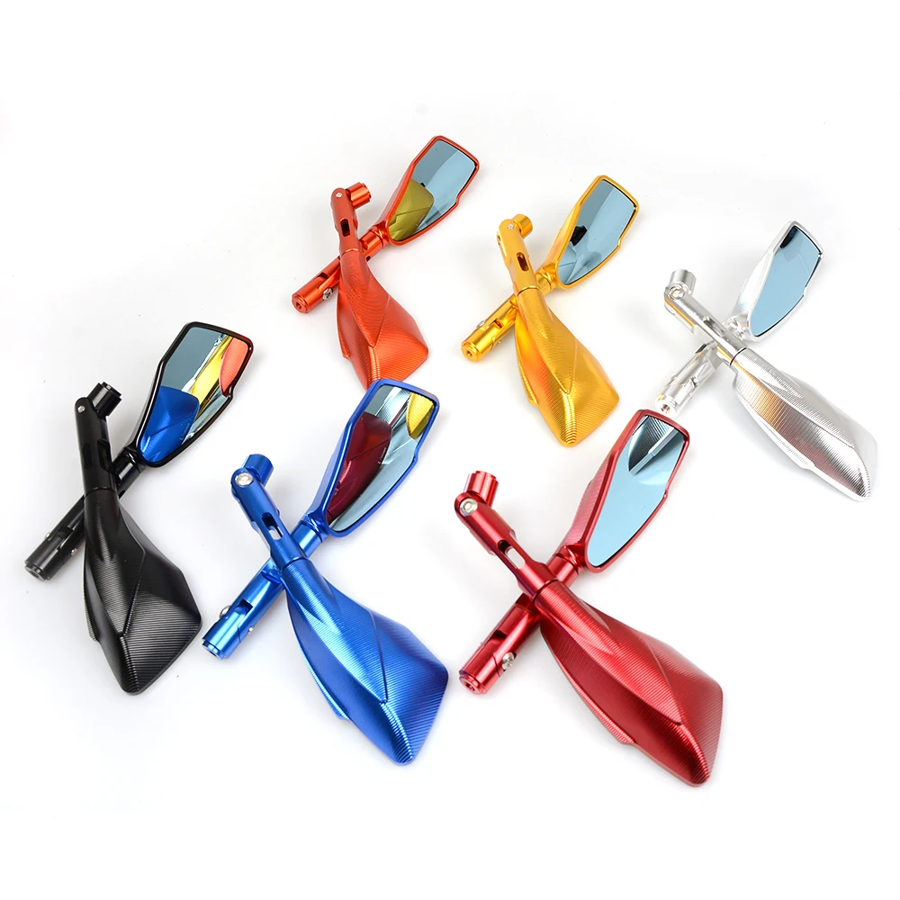 

Universal Motorcycle Side Rearview Mirror Motorbike Handlebar Mirror For Bandit Hayabusa SV650 GSR750 kawasaki z750 Honda