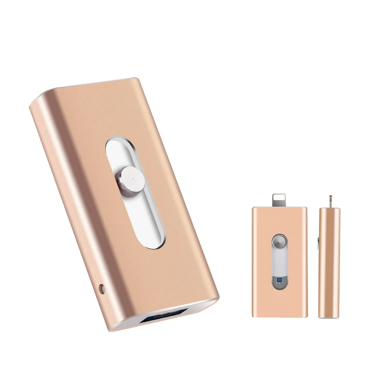 USB флеш накопитель USB3.0 OTG 128 ГБ 64 для iPhone 8/7/6 s/5 реальная емкость ГБ|USB