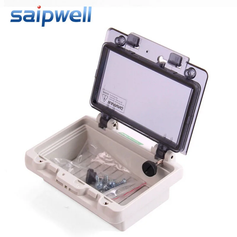 Saipwell электрическая коробка IP67 водонепроницаемая распределительная с прозрачной