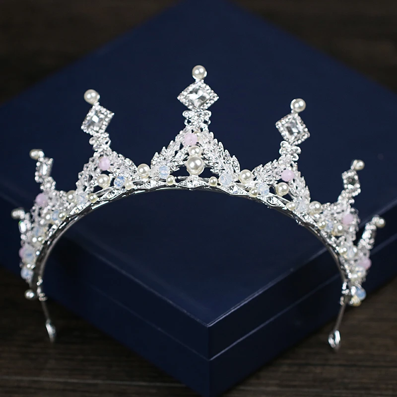 

New 2018 Hand-crafted High-end Square Rhinestone Bridal Crown