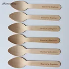 Персонализированные специальная ложка маленькие деревянные изготовленные на заказ подарки на Крещение платье для первого причастия, десертные ложки Кухня домашний бар