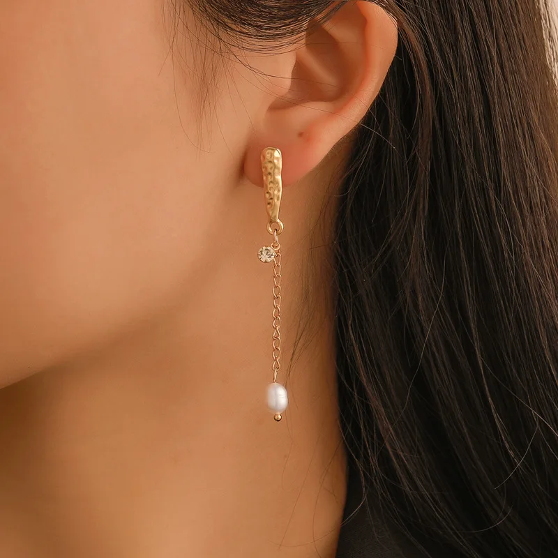 Золото Цвет имитация жемчужные серьги с жемчугом для Для женщин свадебные жемчуг