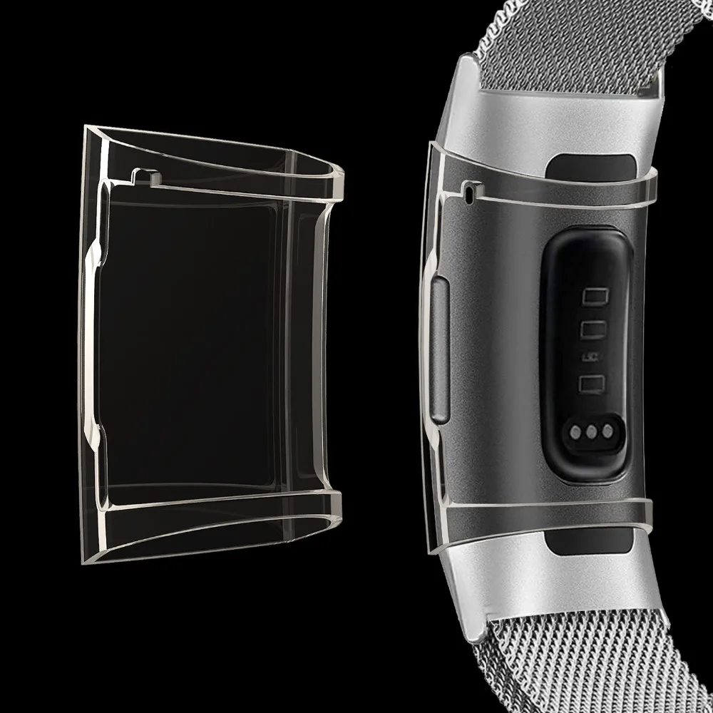 Чехол для Fitbit Charge 2 3 4 5 Прозрачный чехол аксессуары смарт-часов | Электроника