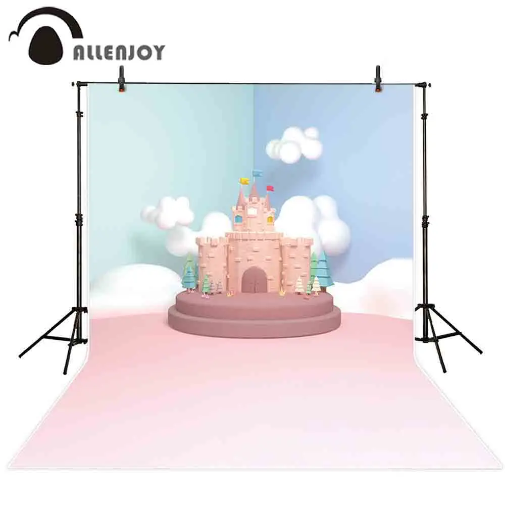 Фон для фотосъемки Allenjoy с изображением замка девушки торта разбитого младенца на
