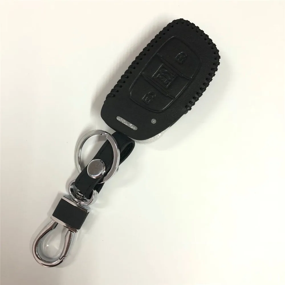 A type Black thread Автомобильный ключ чехол для hyundai ix35 iX45 Creta ix25 i20 i30 Sonata верна Солярис HB20 Elantra Accent SantaFe Веракрус Mistra Tucson - Название цвета: A type Black thread