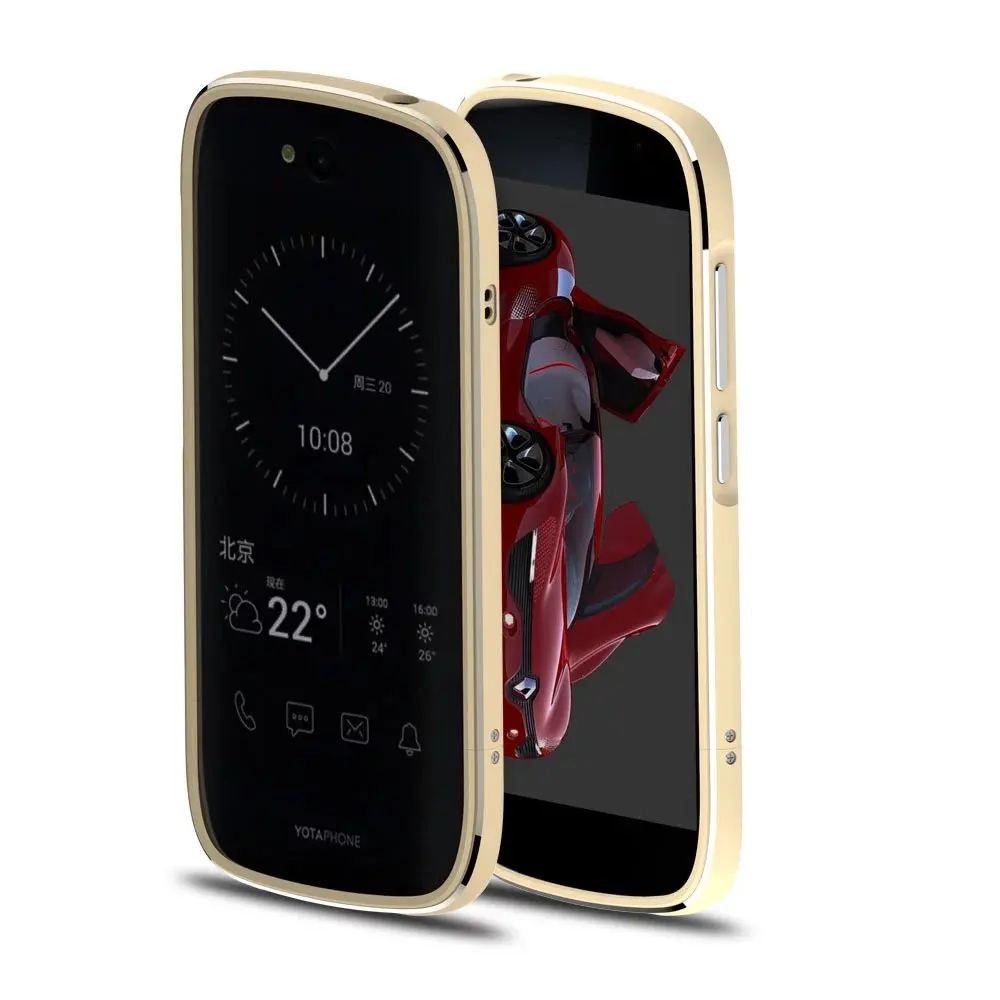 for yotaphone 2 case luxury aluminium metal bumper frame case cover for yota yotaphone 2 shockproof phone cover shell free global shipping