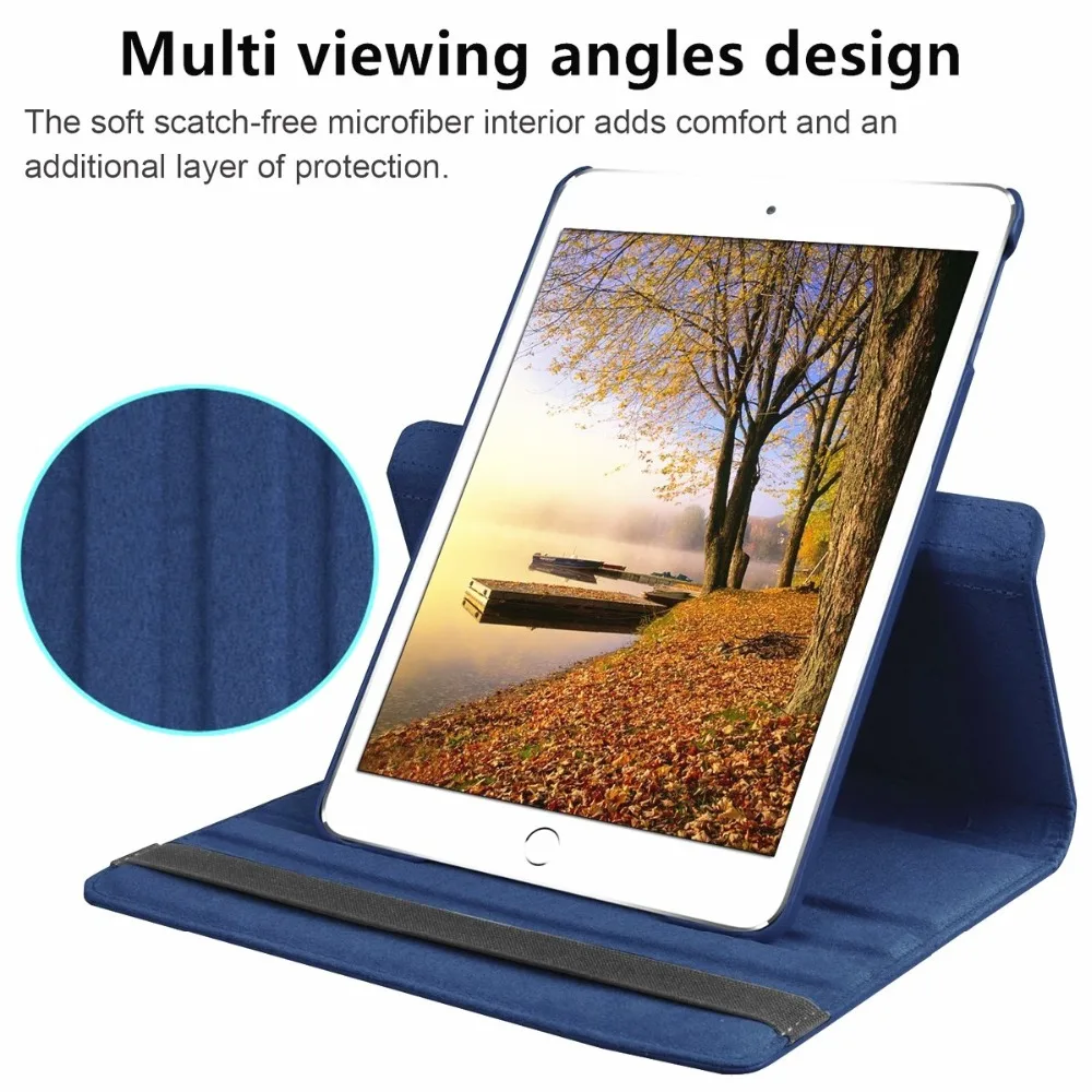 Вращающийся на 360 Градусов Кожаный чехол для Apple iPad Air 10 5 2019 Pro дюймов 2017