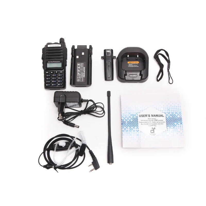 Портативная рация Baofeng UV 82 Plus 8 Вт дальность 10 км два диапазона PTT двусторонний