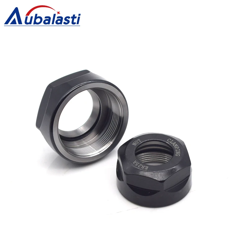 Aubalasti ЧПУ ER цанговый патрон гайка ER11A ER16A ER20A ER20M ER20M ER25UM ER32UM ER40UM фрезерный станок с ЧПУ гравировальный станок гайка аксессуар