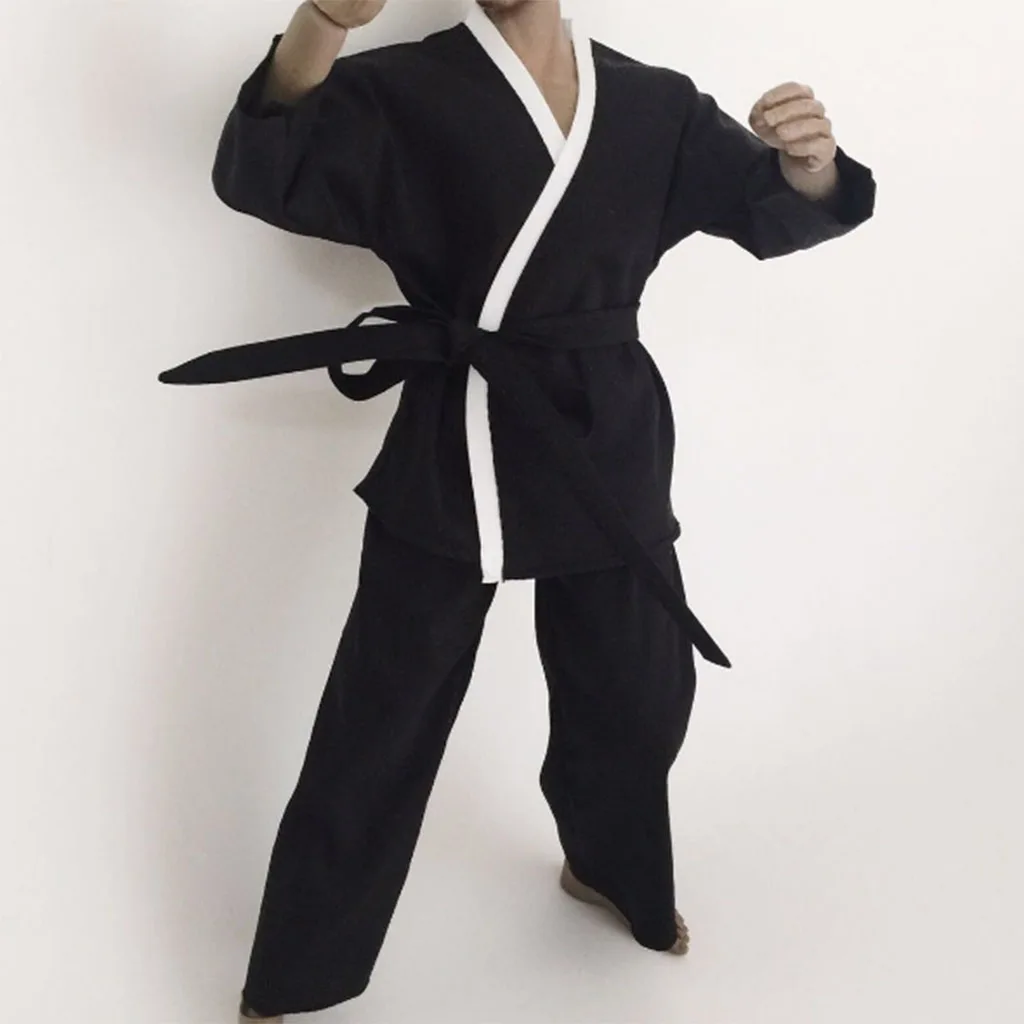 1/6 масштаб черный мужской Judogi костюм для Дзюдо Униформа Мужская одежда 12