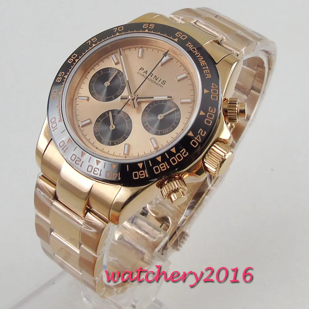 Мужские кварцевые часы с хронографом 39 мм | Наручные