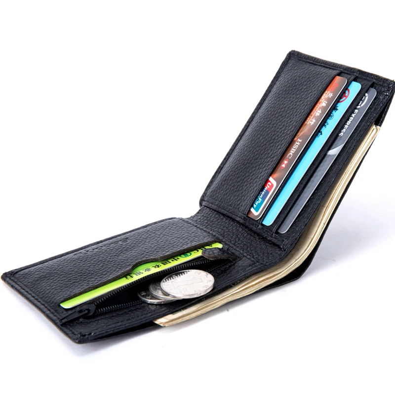 Минималистичный винтажный дизайнерский тонкий мужской мини-кошелек из