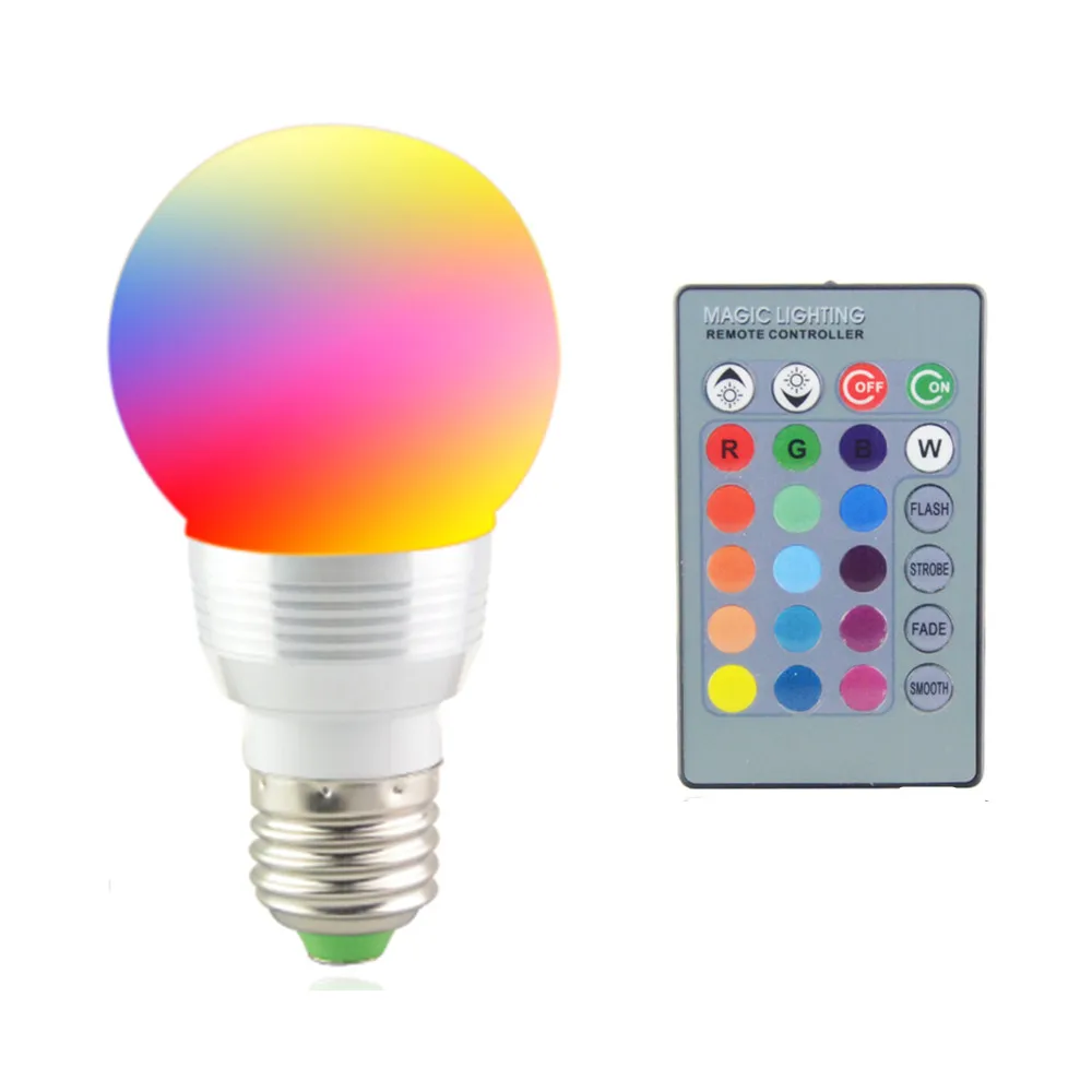 Романтический красочный RGB Ночной светильник для детской кроватки E27 E14 5 Вт 7