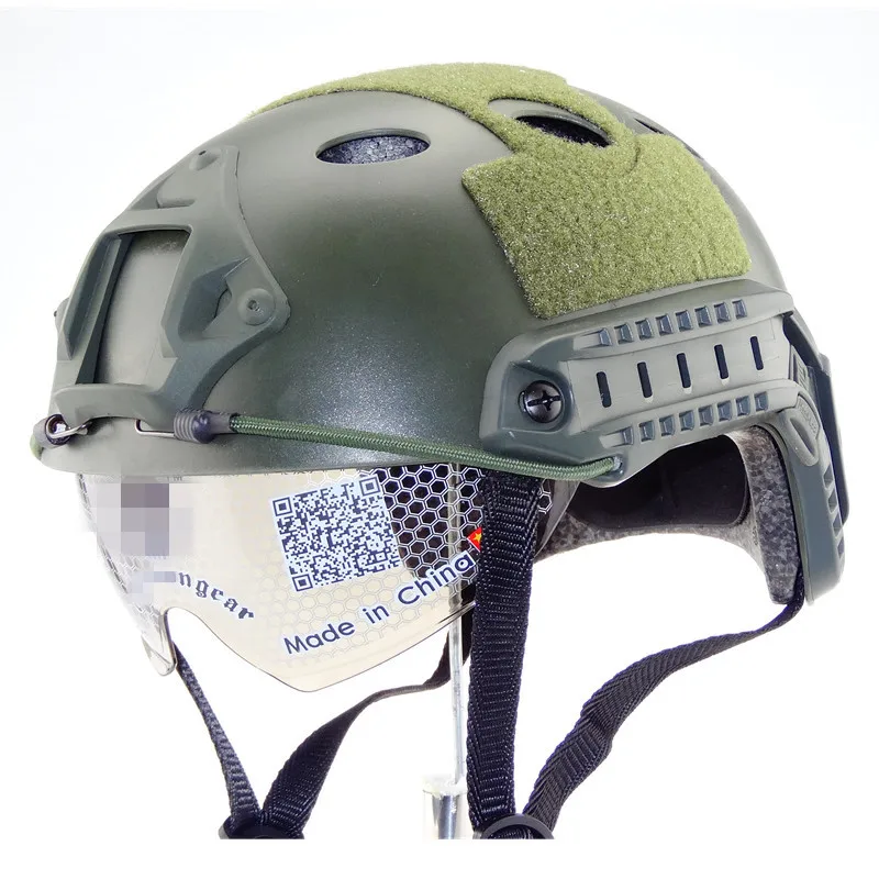 Страйкбольный шлем военный тактический с линзами CS спортивные аксессуары для