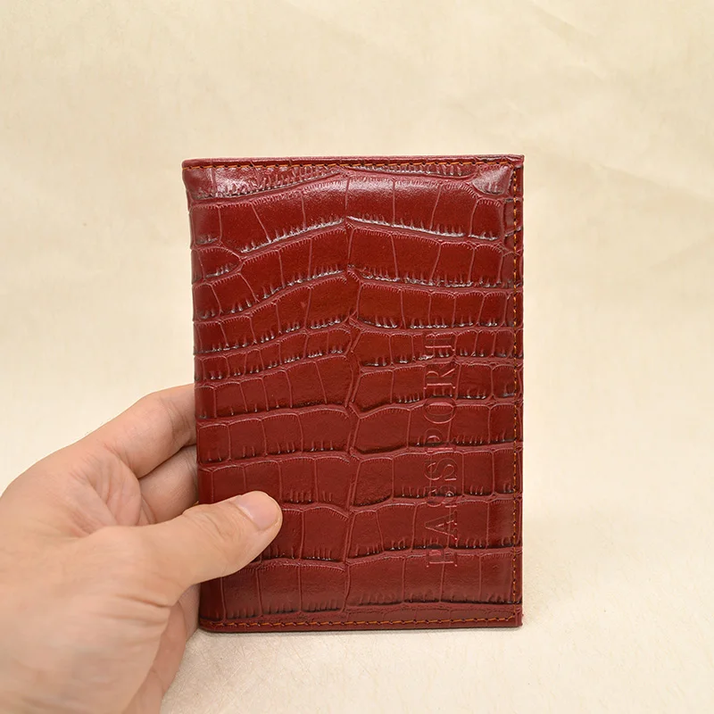 Повседневная Обложка для паспорта с крокодиловым узором женщин и девочек