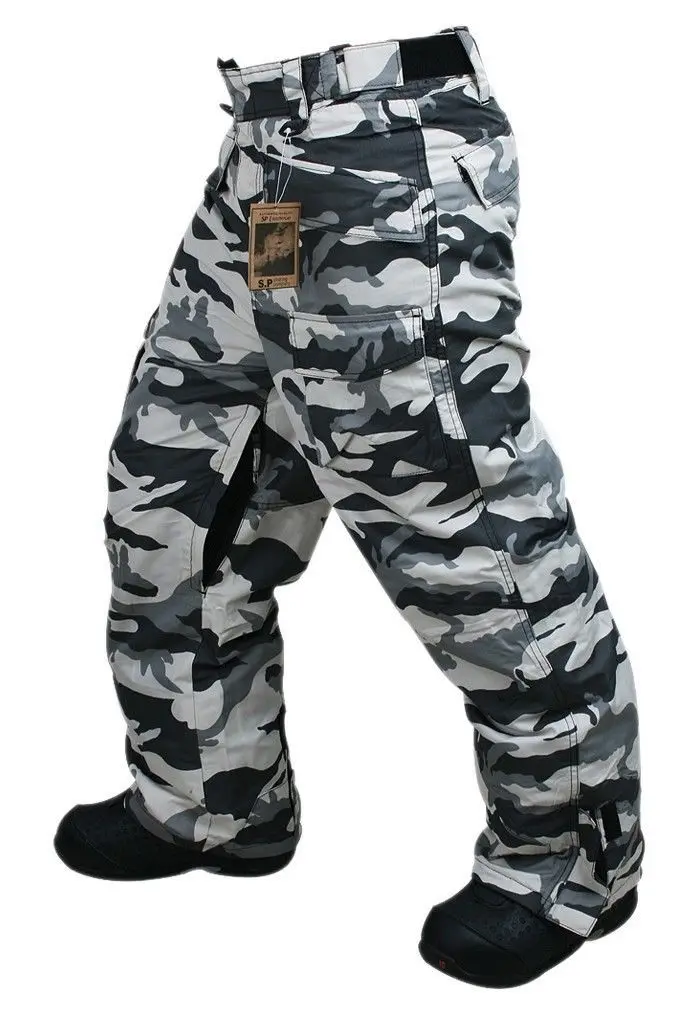 

New Edition "South Play" Winter Waterproof 10,000mm Warming White Military Pants