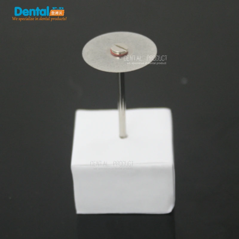 

12 pcs + 2 Mandrel Dental Ultra-thin Double Sided Diamond Cutting Disc for separating polishing ceramic crown plaster or jade