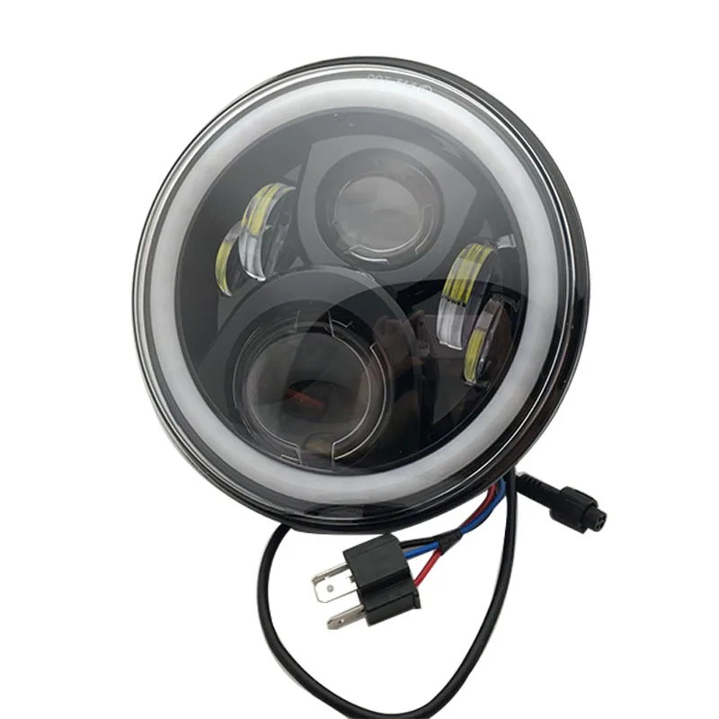 Автомобильные круглые фары диагональю 7 дюймов для Beetle 1950-1979 Вт/Bluetooth RGB DRL гало
