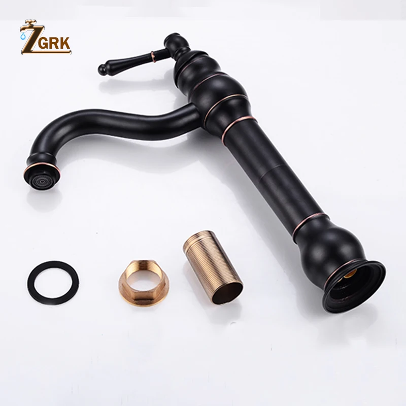 antique copper bathroom faucets basin faucets brass oil rubbed bronze black faucet bathroom hand shower hot cold mxier water tap free global shipping