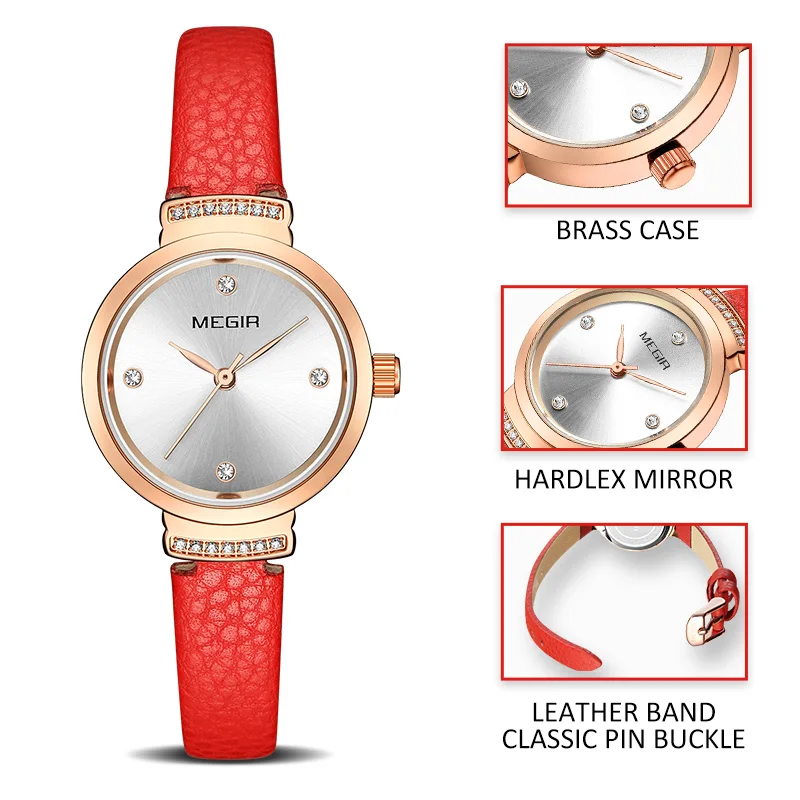MEGIR модные женские часы Reloj Mujer маленькие кварцевые женские часы Womem браслет часы Damen Uhren Montres Femme дропшиппинг