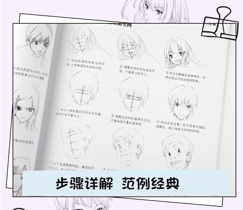 Новейшие дети легко учатся рисовать серии книг аниме персонажи живопись