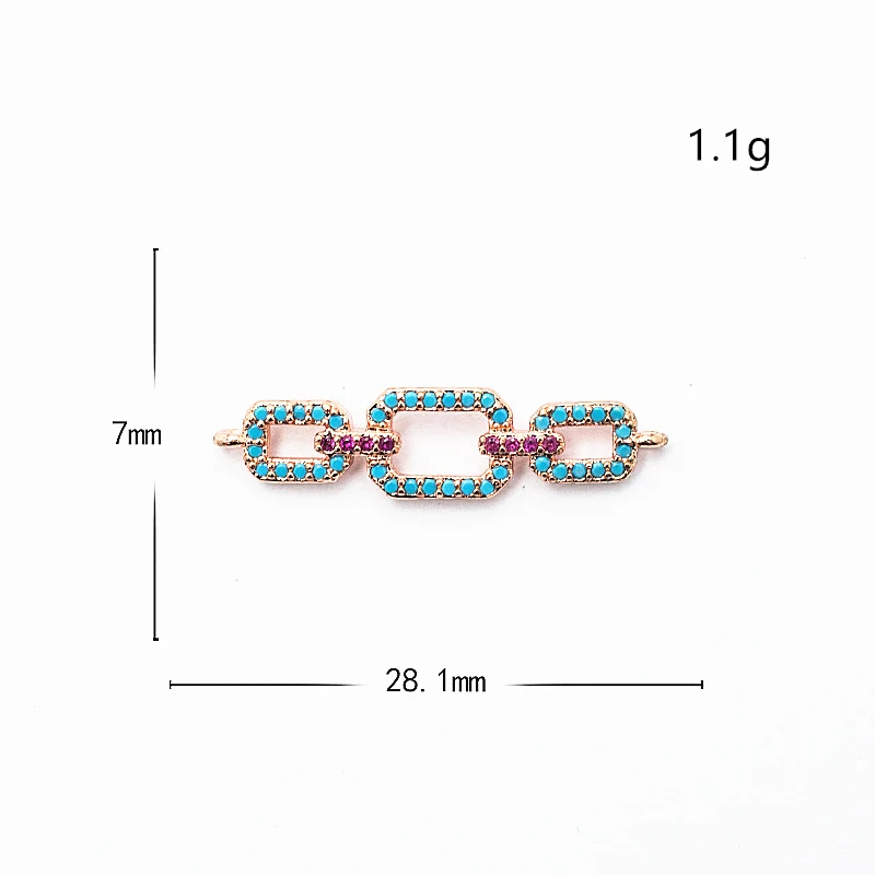 ZSS027 Complete animal charms bracelet jewelry connector accessories for diy bracelet making copper zircon micro pave cz wholesale - Цвет: ZSS027