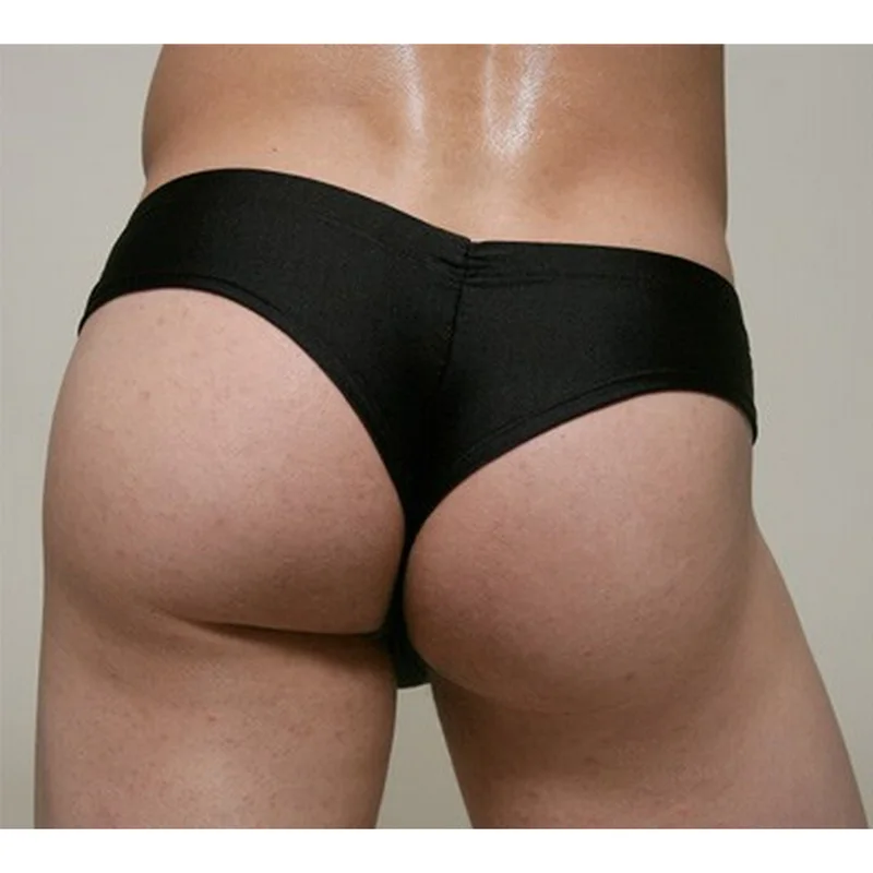 Трусы стринги мужские с низкой талией дышащие выпуклым карманом 6 цветов M XL|new