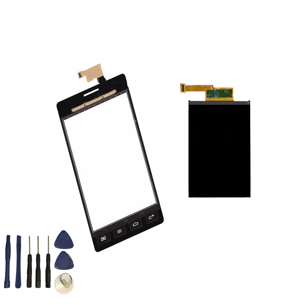 Сенсорный экран для LG Optimus L5 E610 E612 E615 E617 черно белая панель с дигитайзером + модуль