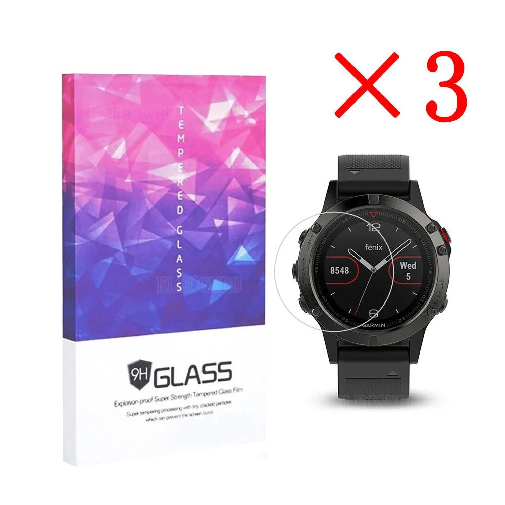 Защитная пленка для экрана часов Garmin Fenix 5 9H из закаленного стекла с защитой от