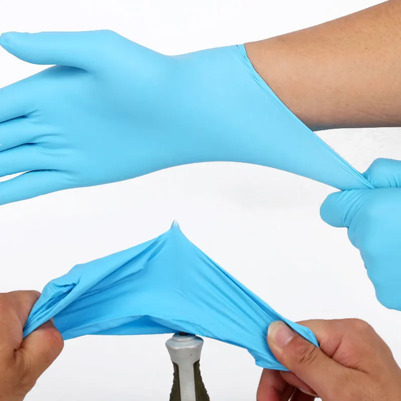 3 пары/партия для ремонта велосипеда перчатки 9 в Одноразовая Нитриловая Перчатка